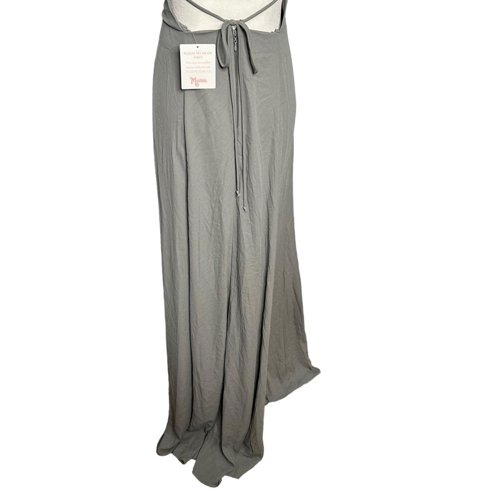 Show Me Your Mumu Godshaw Goddess Gown Dress Sage Crisp NEW - Picture 8 of 9